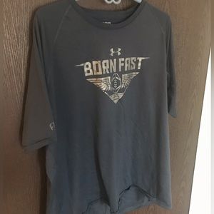 Under Armour gym shirt— “Born fast”